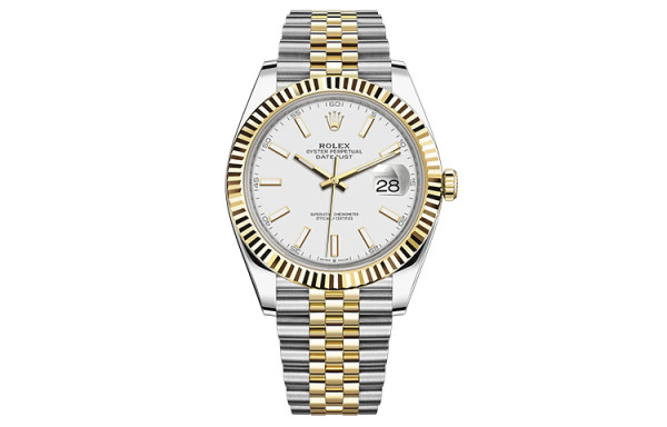 ROLEX Automatic Mechanical Movement 100m Waterproof Men's Watches Watch 41mm White Dial