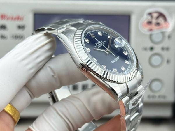 ROLEX Automatic Mechanical Movement Date Display Men's Watches Watch 36mm Blue Dial