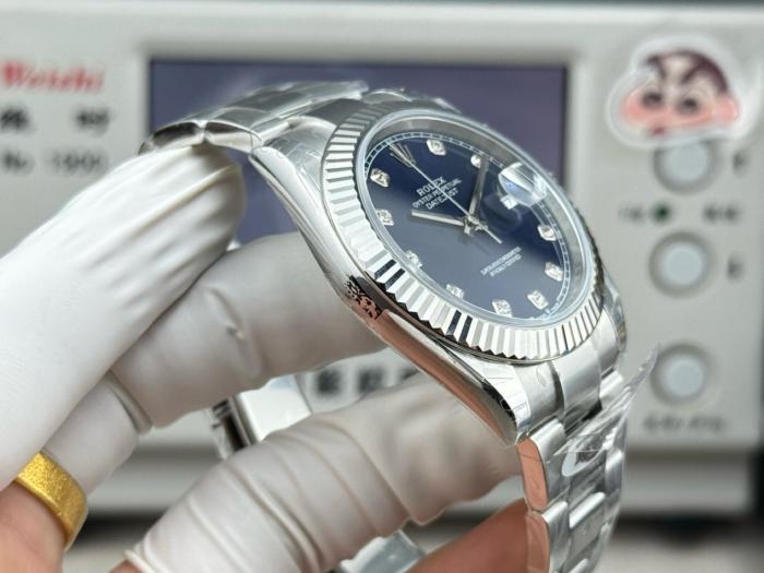 ROLEX Automatic Mechanical Movement Date Display Men's Watches Watch 36mm Blue Dial