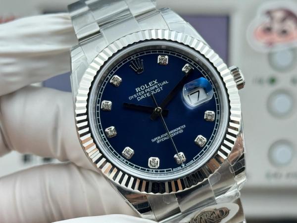 ROLEX Automatic Mechanical Movement Date Display Men's Watches Watch 36mm Blue Dial