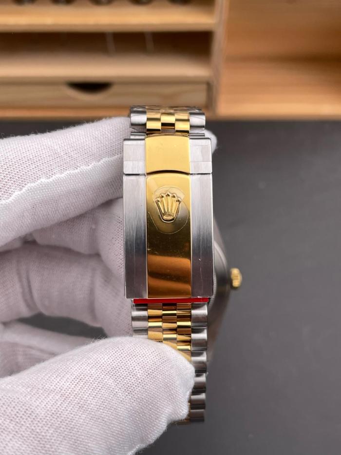 ROLEX Automatic Mechanical Movement Unisex Watch 36mm Gold Dial Oystersteel Case