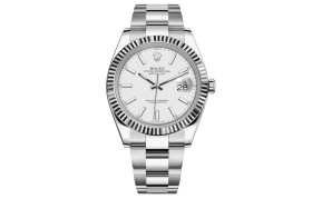 ROLEX Automatic Mechanical Movement 100m Waterproof Men's Watches Watch 41mm White Dial Oystersteel Case