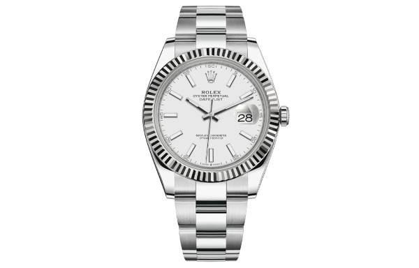 ROLEX Automatic Mechanical Movement 100m Waterproof Men's Watches Watch 41mm White Dial Oystersteel Case