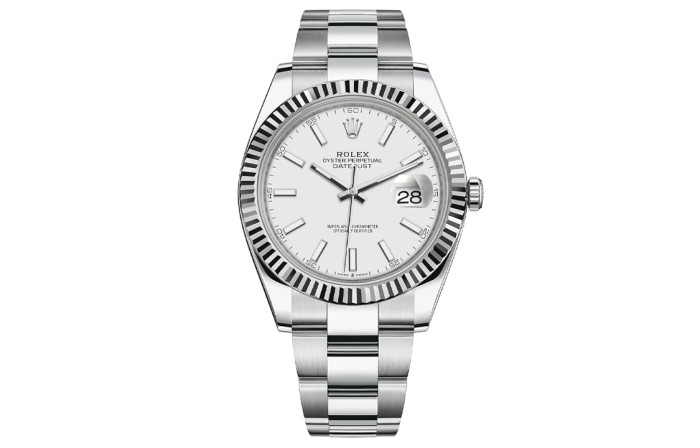 ROLEX Automatic Mechanical Movement 100m Waterproof Men's Watches Watch 41mm White Dial Oystersteel Case