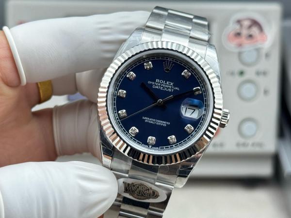 ROLEX Automatic Mechanical Movement Date Display Men's Watches Watch 36mm Blue Dial