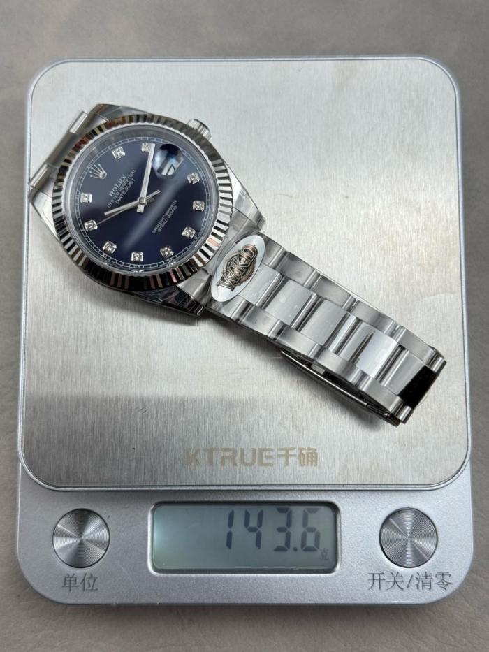 ROLEX Automatic Mechanical Movement Date Display Men's Watches Watch 36mm Blue Dial