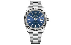 ROLEX Fluted Bezel Datejust Collection Automatic Mechanical Movement Men's Watches Watch 41mm Blue Dial
