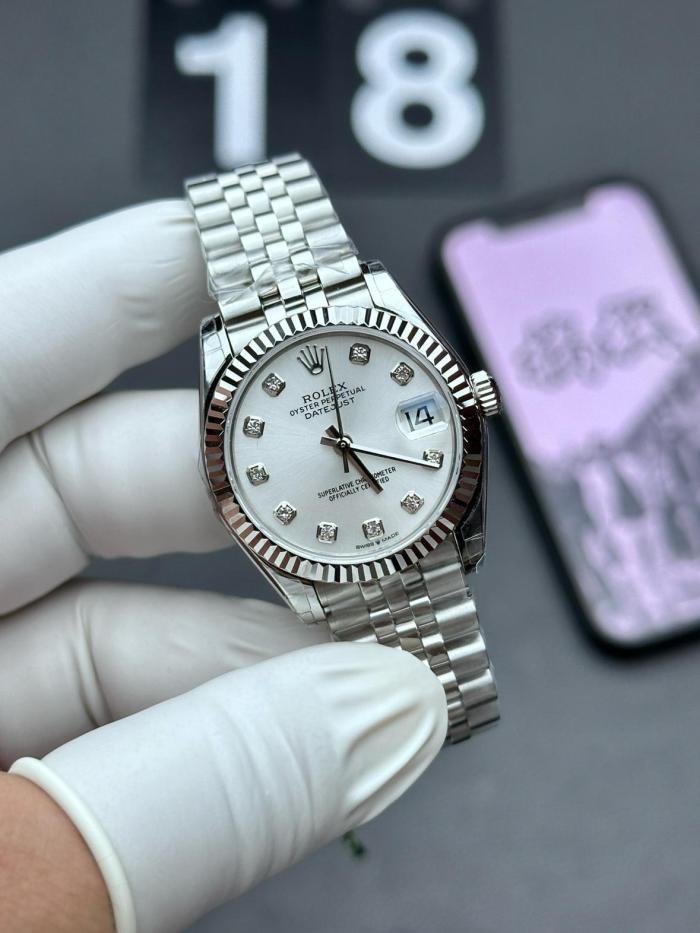 ROLEX Automatic Mechanical Movement Fashion Trend Women's Watch 28mm Mother of Pearl Color Watch Dial