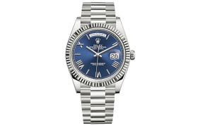 ROLEX Dog Collar, Sunday Calendar Automatic Mechanical Movement Men's Watches Watch 40mm Silver Dial
