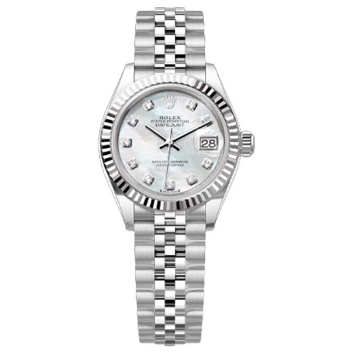 ROLEX Automatic Mechanical Movement Fashion Trend Women's Watch 28mm Mother of Pearl Color Watch Dial