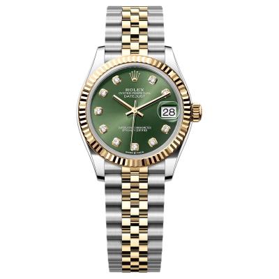 ROLEX Diamond Bezel Two Tone Datejust Collection Two Tone Datejust Automatic Mechanical Movement Women's Watch Case Diameter/Size 31mm