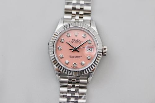 ROLEX Diamond Bezel Lady Datejust Collection Automatic Mechanical Movement 100m Waterproof Women's Watch Case Diameter/Size 28mm