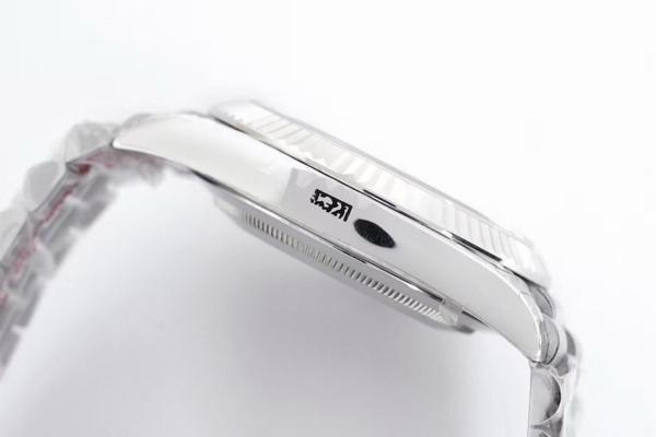ROLEX Dog Collar, Sunday Calendar Automatic Mechanical Movement Men's Watches Watch 40mm Silver Dial