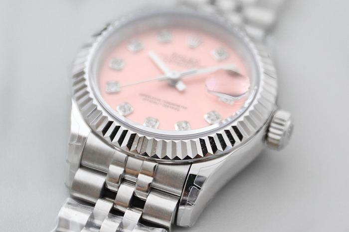 ROLEX Diamond Bezel Lady Datejust Collection Automatic Mechanical Movement 100m Waterproof Women's Watch Case Diameter/Size 28mm