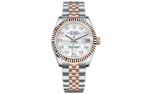 ROLEX Automatic Mechanical Movement 100m Waterproof Women's Watch 31mm Mother of Pearl Color Watch Dial