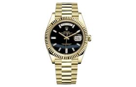 ROLEX Dog Collar, Sunday Calendar Automatic Mechanical Movement Men's Watches Watch 40mm Black Dial