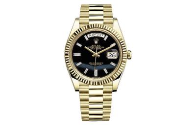 ROLEX Dog Collar, Sunday Calendar Automatic Mechanical Movement Men's Watches Watch 40mm Black Dial