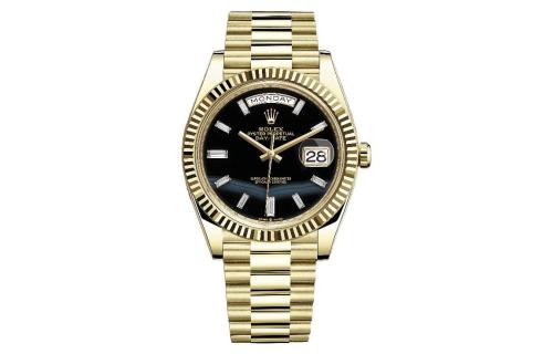 ROLEX Dog Collar, Sunday Calendar Automatic Mechanical Movement Men's Watches Watch 40mm Black Dial