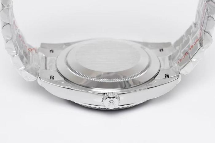 ROLEX Dog Collar, Sunday Calendar Automatic Mechanical Movement Men's Watches Watch 40mm Silver Dial