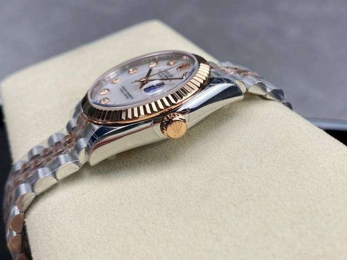 ROLEX Automatic Mechanical Movement 100m Waterproof Women's Watch 31mm Mother of Pearl Color Watch Dial