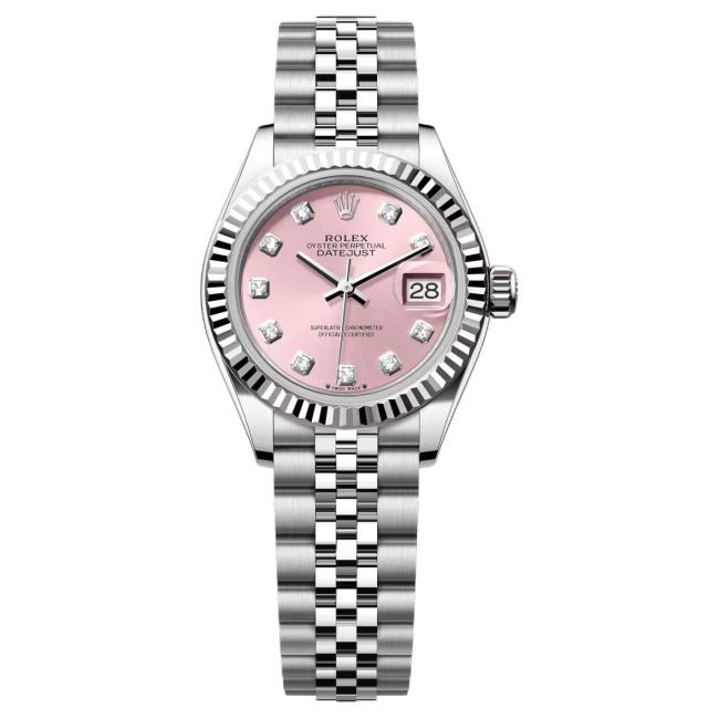 ROLEX Diamond Bezel Lady Datejust Collection Automatic Mechanical Movement 100m Waterproof Women's Watch Case Diameter/Size 28mm