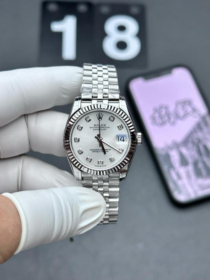 ROLEX Automatic Mechanical Movement Fashion Trend Women's Watch 28mm Mother of Pearl Color Watch Dial