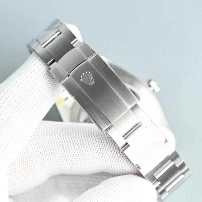 ROLEX Smooth Bezel, Oyster Perpetual Type Automatic Mechanical Movement Women's Watch 31mm Blue Dial