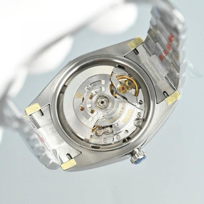 ROLEX Smooth Bezel, Oyster Perpetual Type Automatic Mechanical Movement Women's Watch 31mm Blue Dial