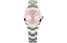 ROLEX Smooth Bezel, Oyster Perpetual Type Automatic Mechanical Movement 100m Waterproof Women's Watch 31mm