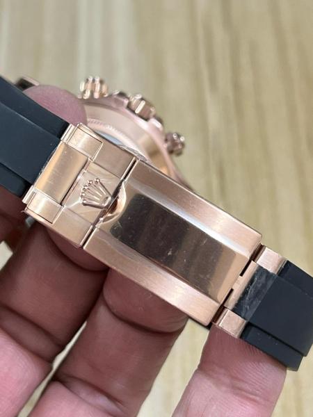 ROLEX Automatic Mechanical Movement Men's Watches Watch 40mm Pink Watch Dial 18K Rose Gold Watch Case