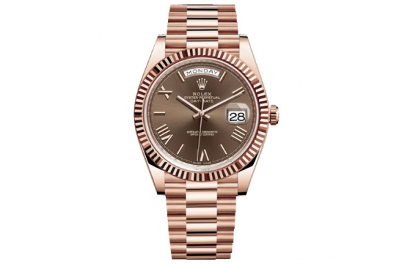 ROLEX Dog Bone Ring Rose Gold, Sunday Calendar Automatic Mechanical Movement Men's Watches Watch 40mm