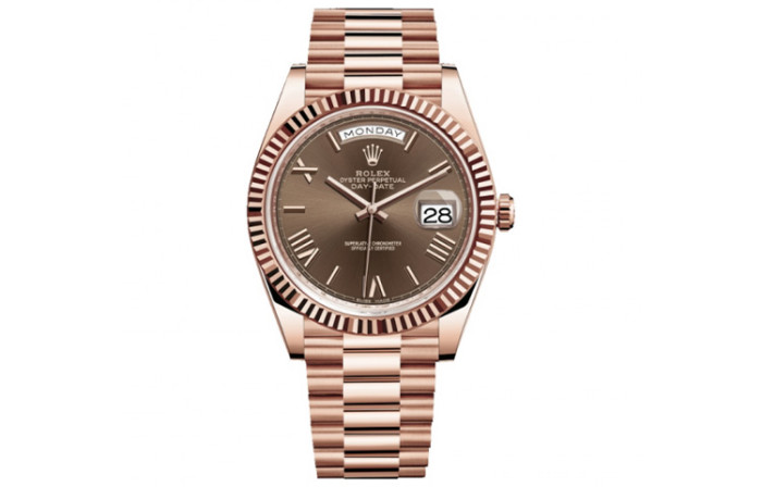 ROLEX Dog Bone Ring Rose Gold, Sunday Calendar Automatic Mechanical Movement Men's Watches Watch 40mm