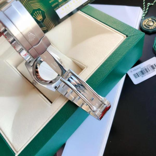 ROLEX Smooth Bezel, Oyster Perpetual Type Automatic Mechanical Movement Women's Watch 31mm Green Dial