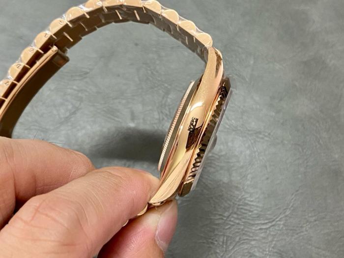 ROLEX Dog Bone Ring Rose Gold, Sunday Calendar Automatic Mechanical Movement Men's Watches Watch 40mm