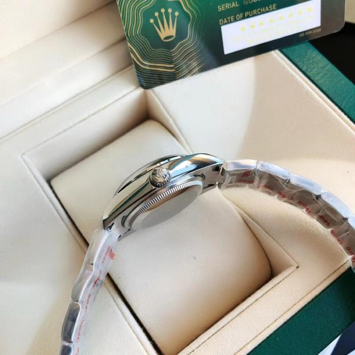 ROLEX Smooth Bezel, Oyster Perpetual Type Automatic Mechanical Movement 100m Waterproof Women's Watch 31mm