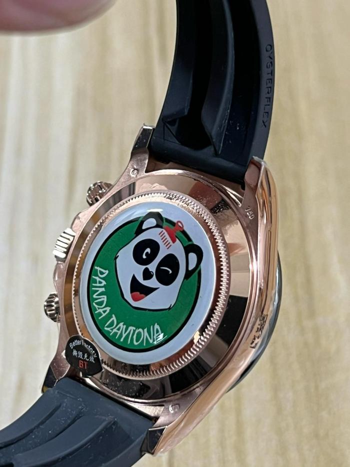 ROLEX Automatic Mechanical Movement Men's Watches Watch 40mm Pink Watch Dial 18K Rose Gold Watch Case