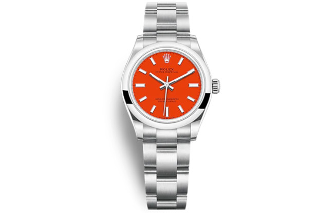 ROLEX Smooth Bezel, Oyster Perpetual Type Automatic Mechanical Movement Women's Watch 31mm