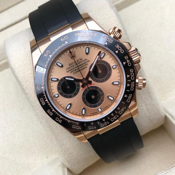 ROLEX Automatic Mechanical Movement 100m Waterproof Unisex Watch 40mm Pink Watch Dial