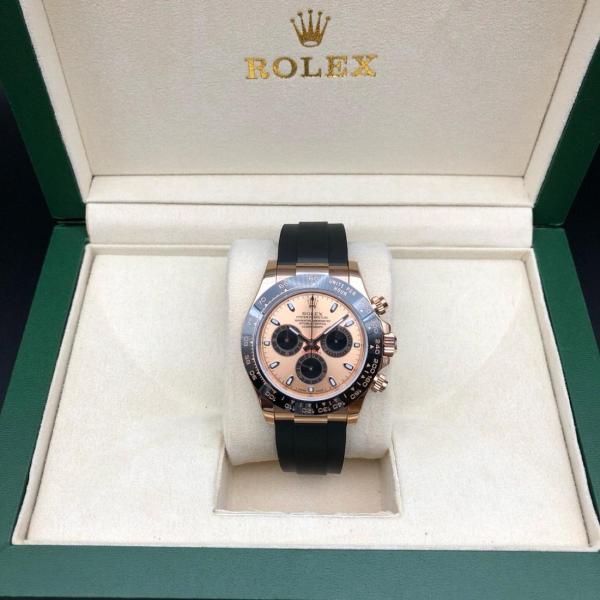 ROLEX Automatic Mechanical Movement 100m Waterproof Unisex Watch 40mm Pink Watch Dial