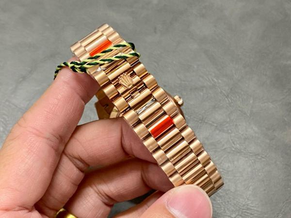 ROLEX Dog Bone Ring Rose Gold, Sunday Calendar Automatic Mechanical Movement Men's Watches Watch 40mm