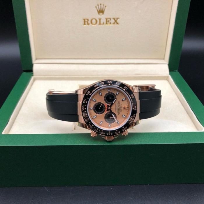 ROLEX Automatic Mechanical Movement 100m Waterproof Unisex Watch 40mm Pink Watch Dial