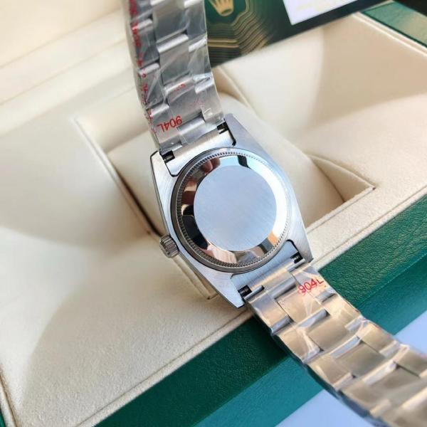ROLEX Smooth Bezel, Oyster Perpetual Type Automatic Mechanical Movement Women's Watch 31mm Green Dial
