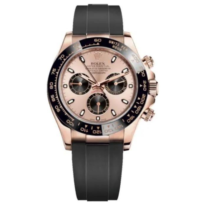 ROLEX Automatic Mechanical Movement 100m Waterproof Unisex Watch 40mm Pink Watch Dial