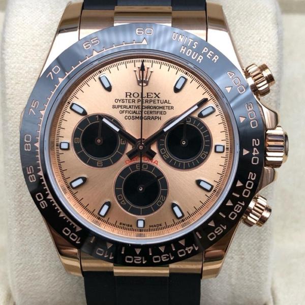 ROLEX Automatic Mechanical Movement 100m Waterproof Unisex Watch 40mm Pink Watch Dial