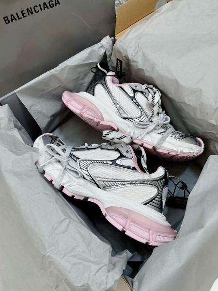Balenciaga 3XL Gel Clearsole Low top Chunky Sneakers Women's White Pink Black