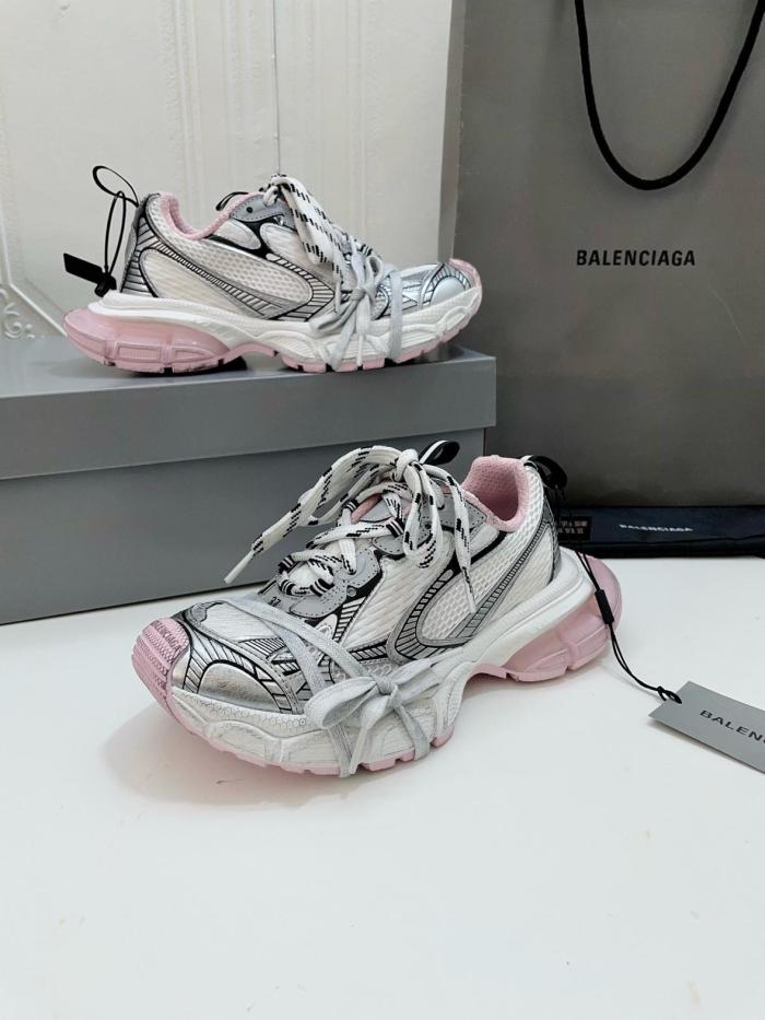 Balenciaga 3XL Gel Clearsole Low top Chunky Sneakers Women's White Pink Black