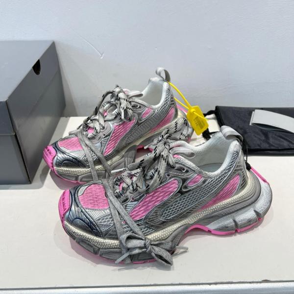 Balenciaga 3XL Sneakers 'White Grey And Pink Mesh And Polyurethane'