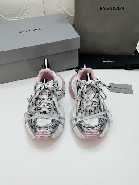 Balenciaga 3XL Gel Clearsole Low top Chunky Sneakers Women's White Pink Black