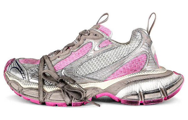 Balenciaga 3XL Sneakers 'White Grey And Pink Mesh And Polyurethane'