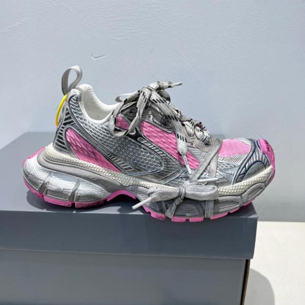 Balenciaga 3XL Sneakers 'White Grey And Pink Mesh And Polyurethane'